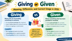 Giving or Given