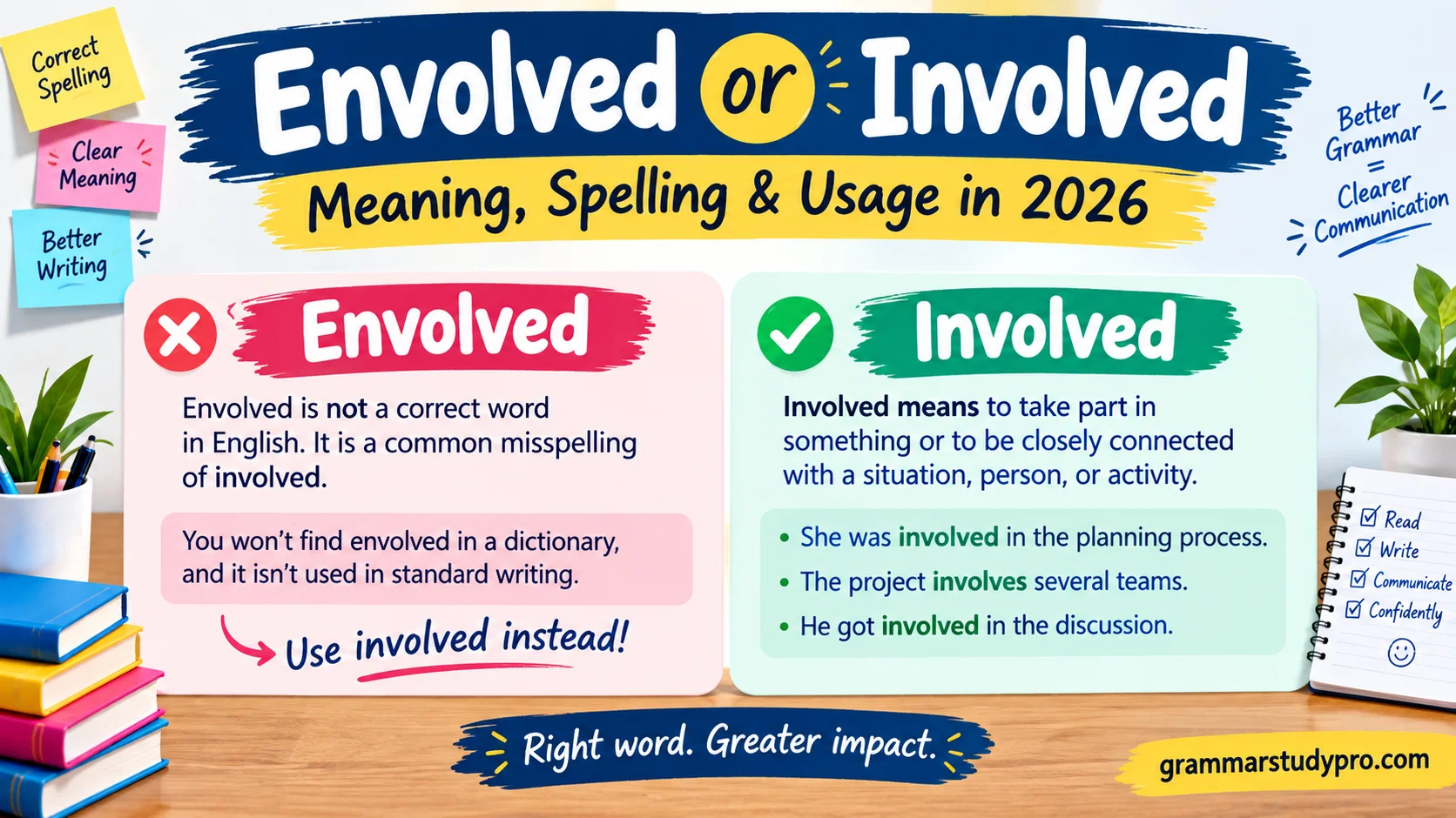 Envolved or Involved