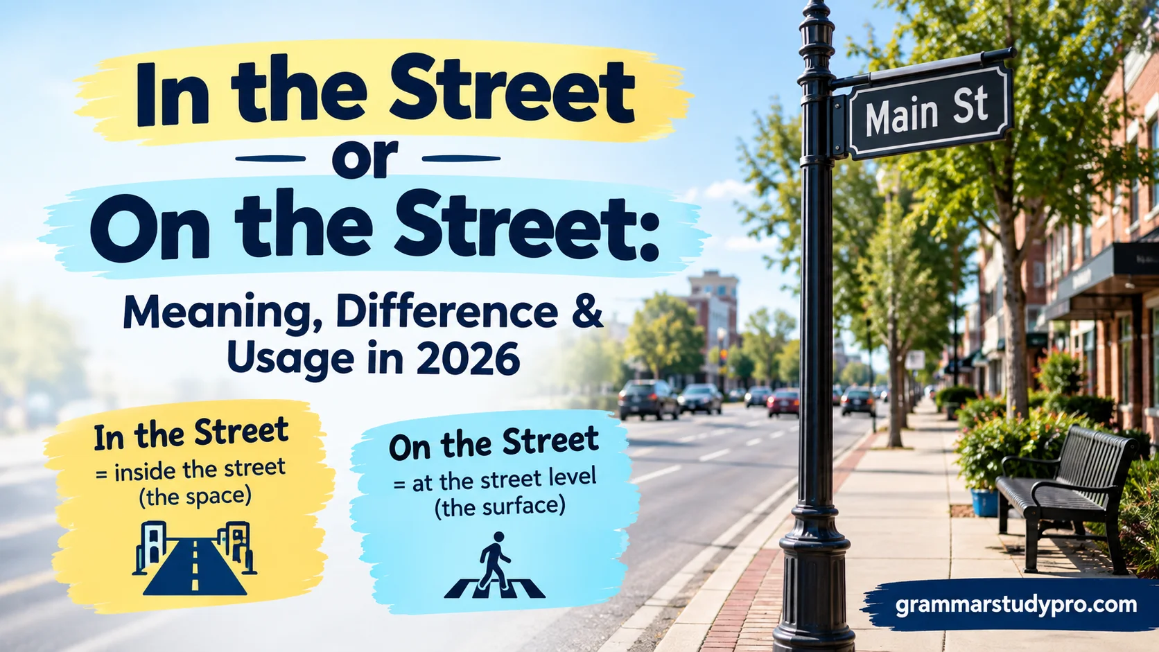 In the Street or On the Street