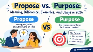 Propose vs. Purpose