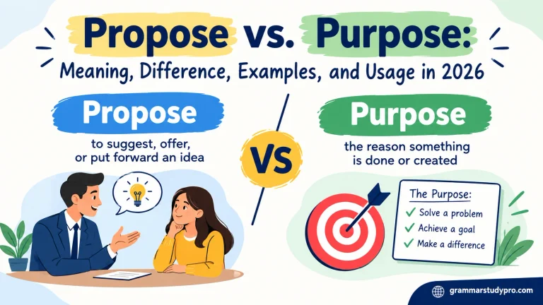 Propose vs. Purpose