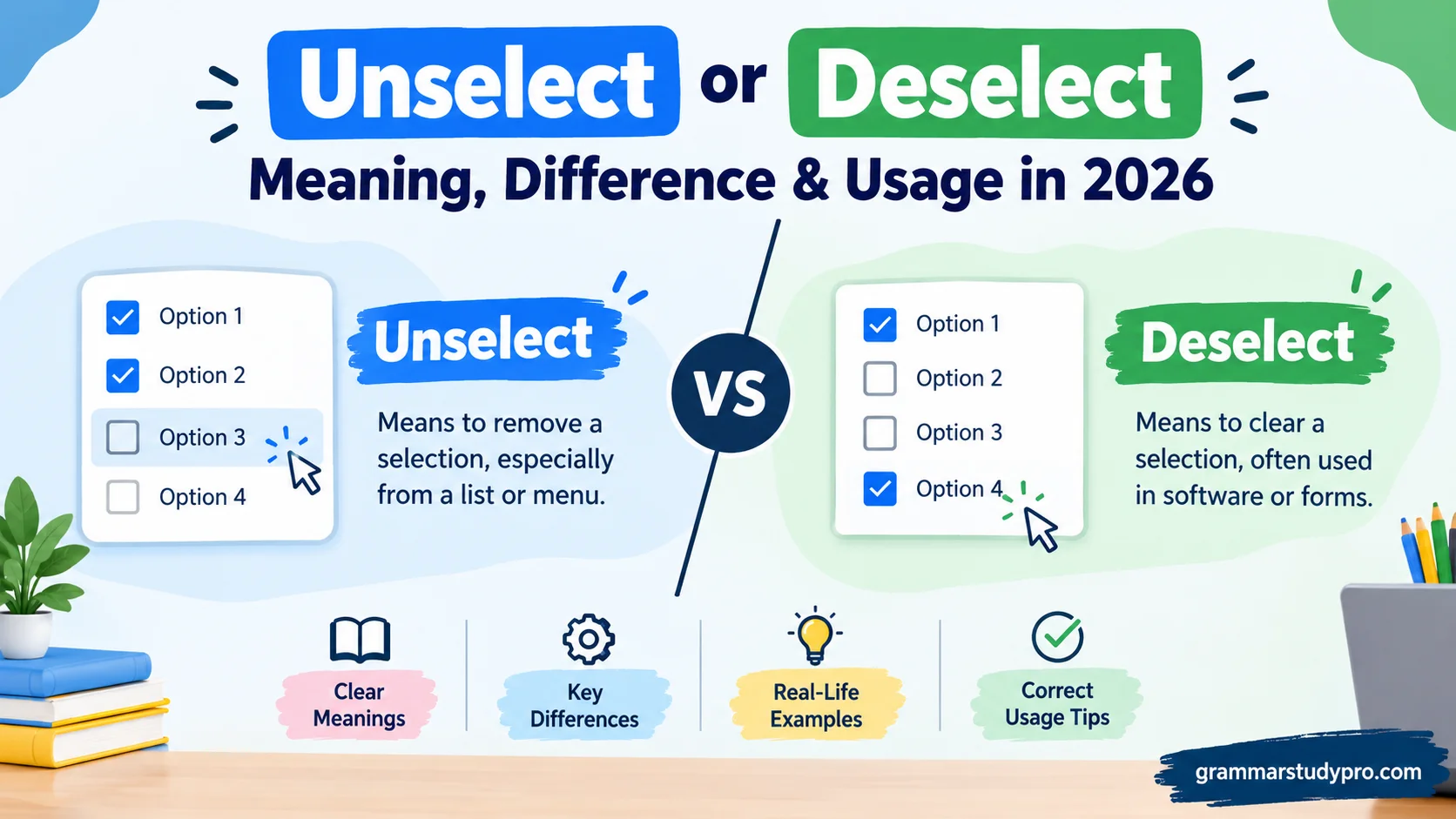 Unselect or Deselect
