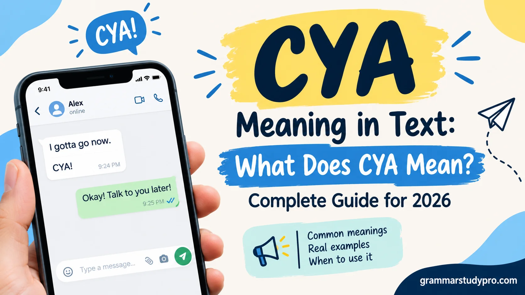 CYA Meaning in Text
