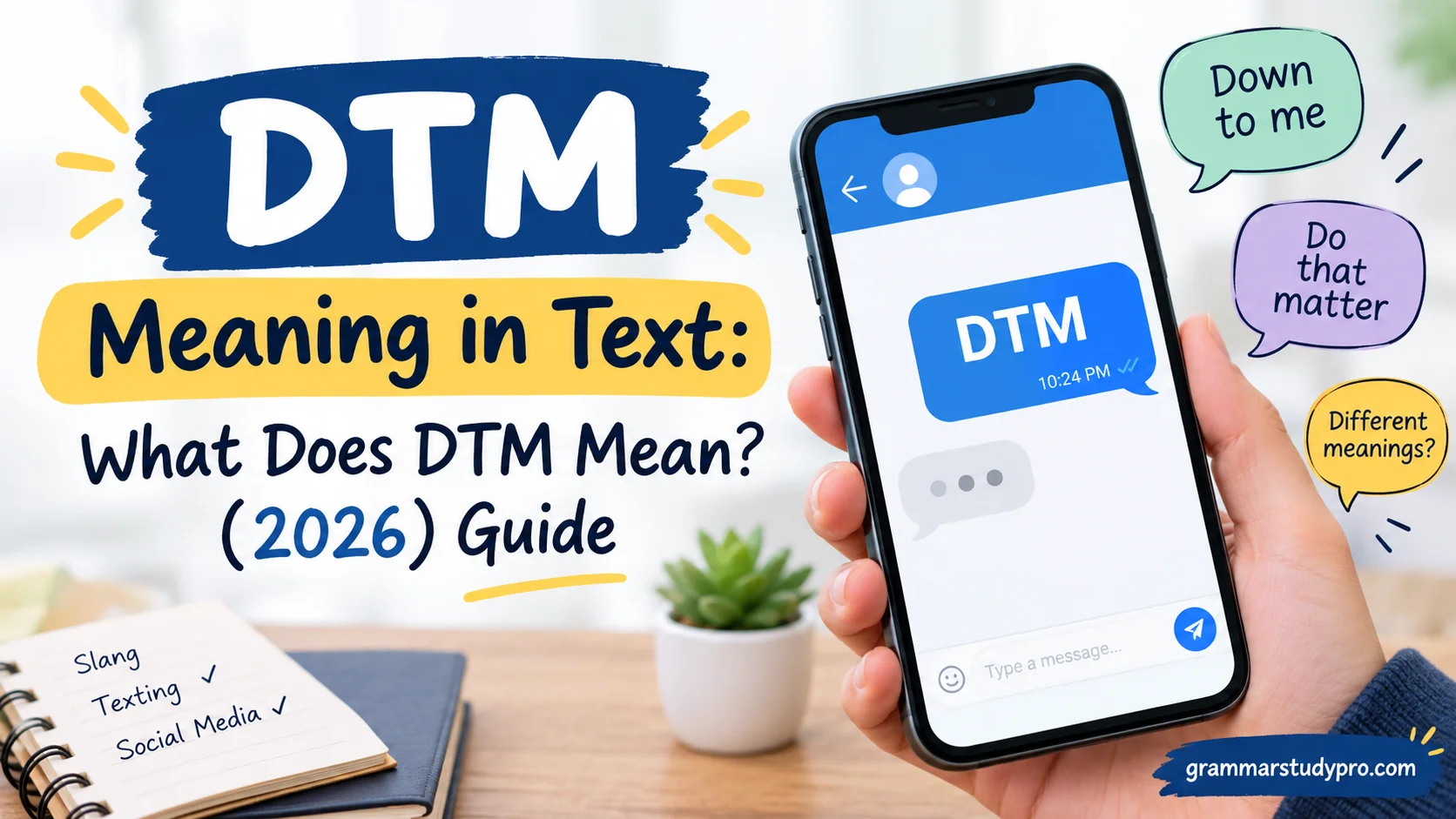 DTM Meaning in Text