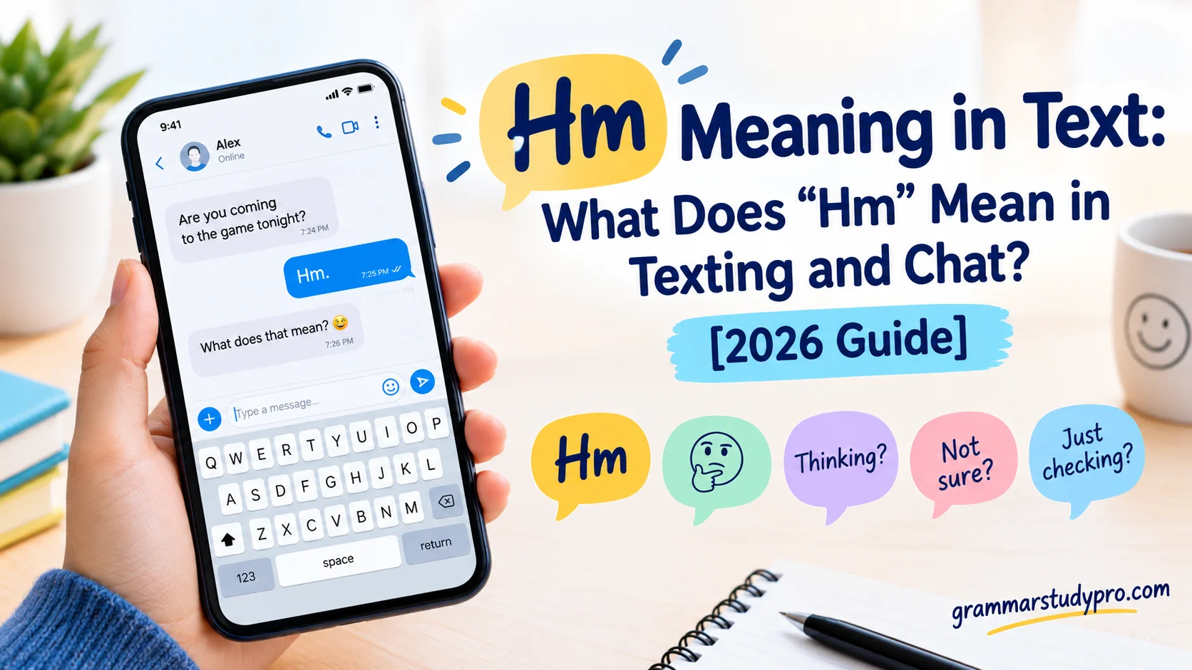 Hm Meaning in Text