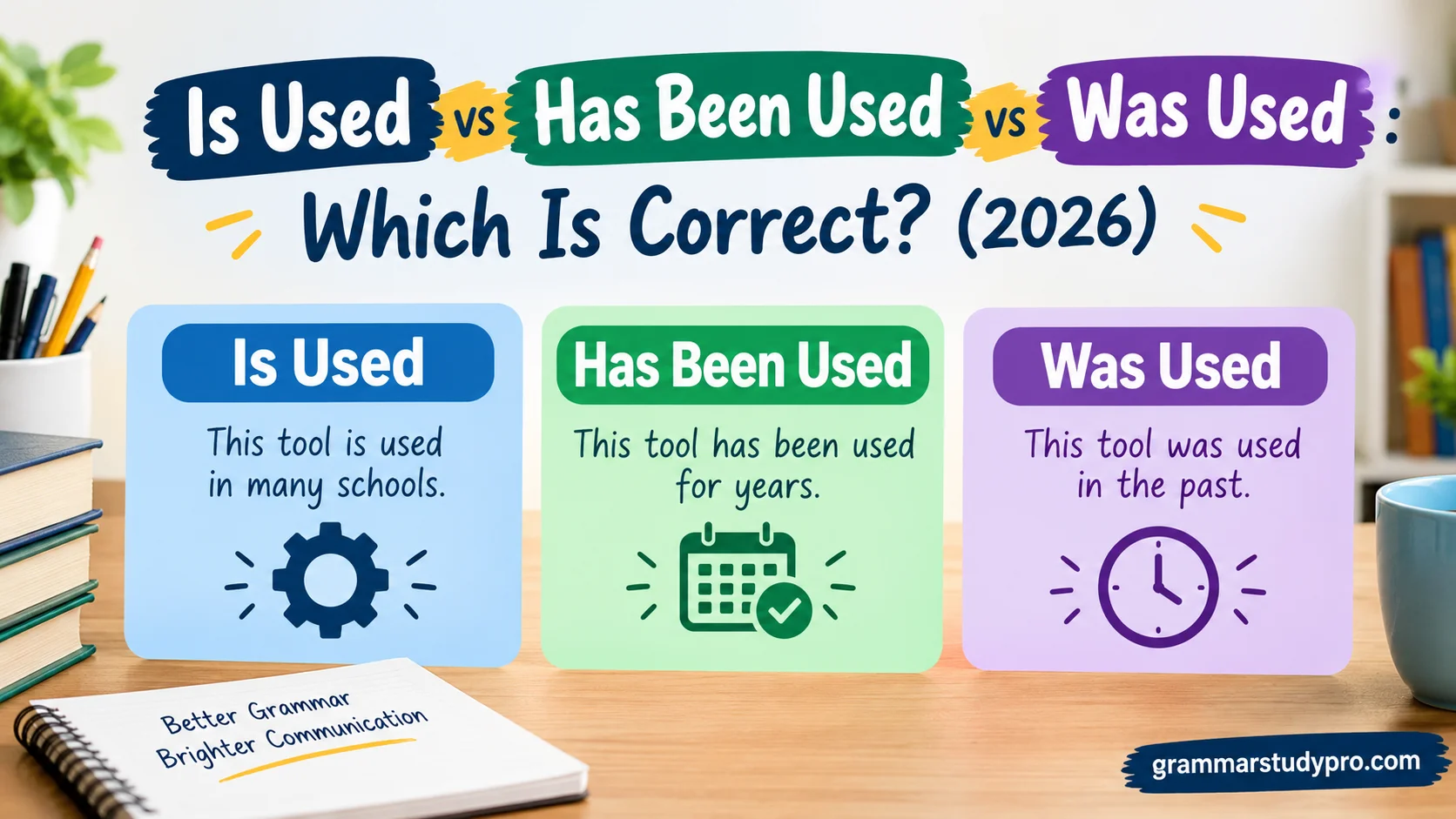Is Used vs Has Been Used vs Was Used