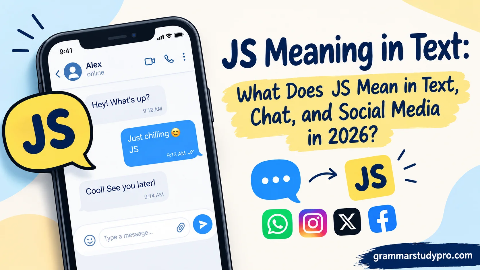 JS Meaning in Text