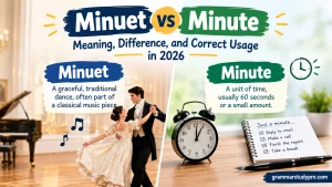 Minuet vs Minute