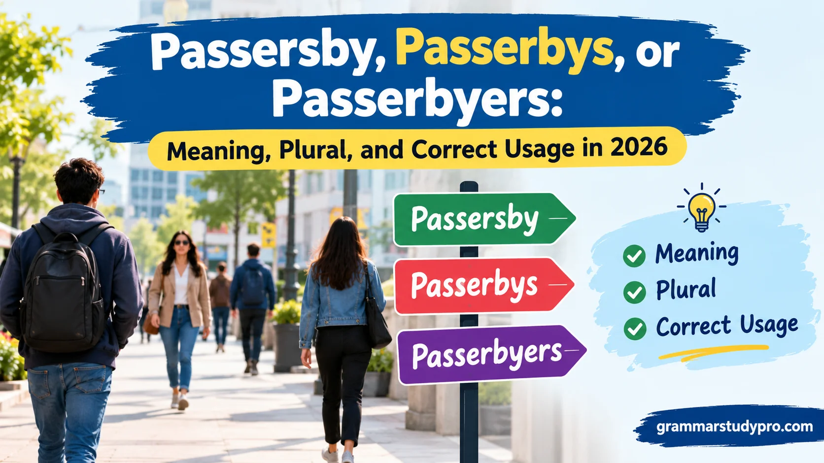 Passersby Passerbys or Passerbyers