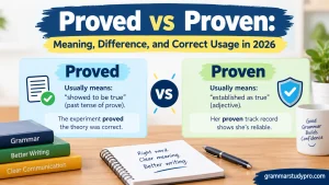 Proved vs Proven