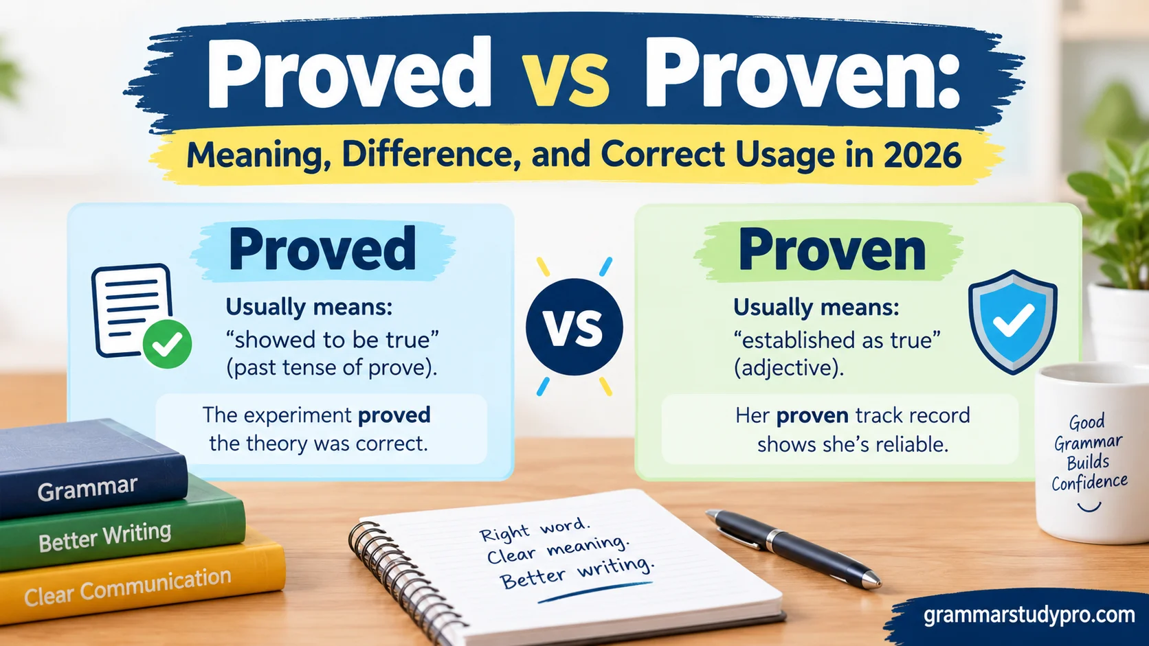 Proved vs Proven