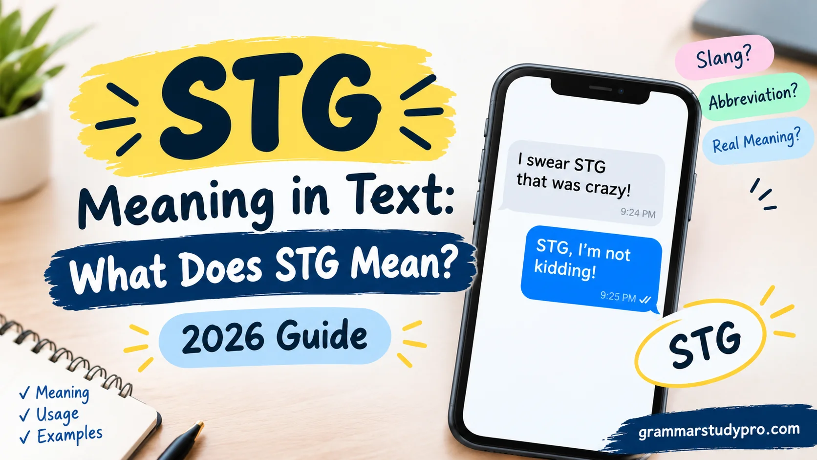 STG Meaning in Text