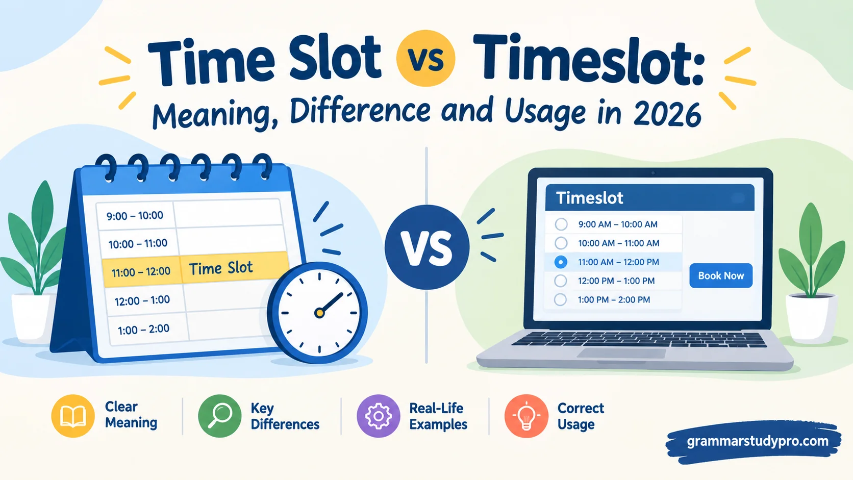 Time Slot vs Timeslot